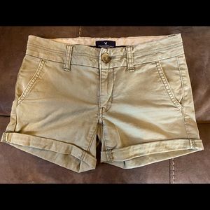 American Eagle Midi Stretch Shorts